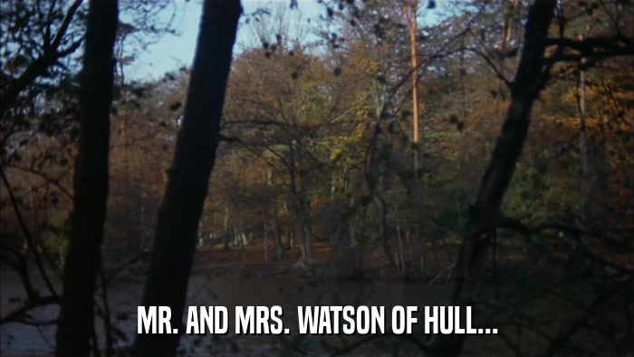 MR. AND MRS. WATSON OF HULL...  