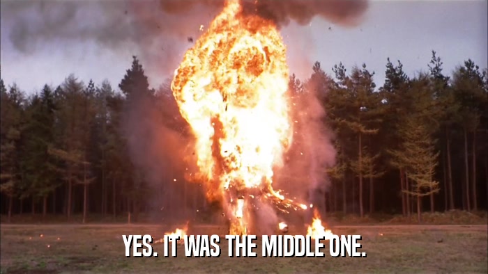 YES. IT WAS THE MIDDLE ONE.  