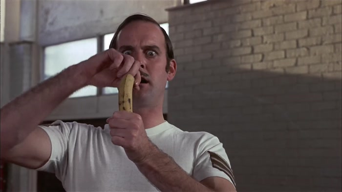 NEXT, I EAT THE BANANA.  