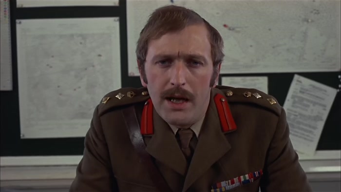 BUT THAT'S BESIDE THE POINT. I'M WARNING THIS FILM NOT TO GET SILLY AGAIN. 