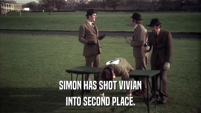 SIMON HAS SHOT VIVIAN INTO SECOND PLACE. 