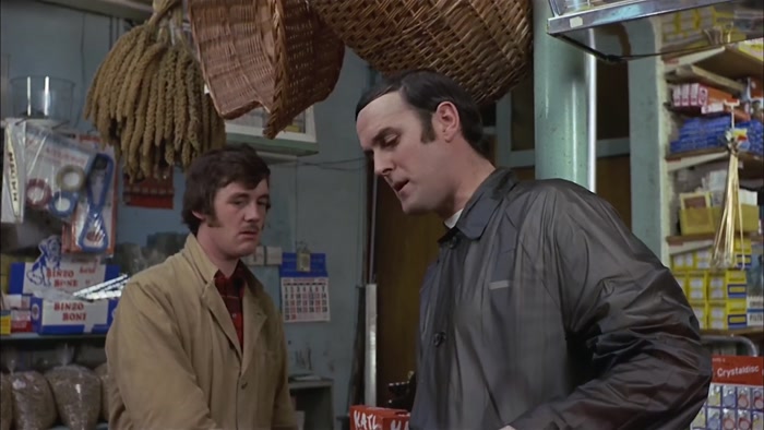NEVER MIND THAT, MY LAD. I WISH TO COMPLAIN ABOUT THIS PARROT... 