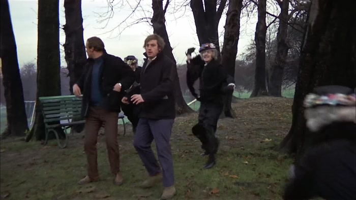 YES, GANGS OF OLD LADIES ATTACKING FIT, DEFENCELESS YOUNG MEN. 