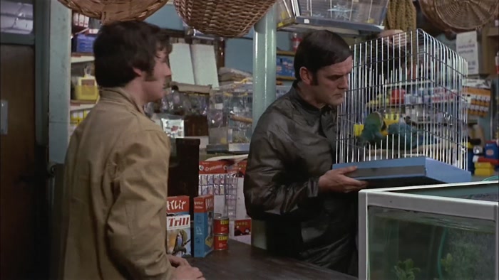 - THERE, HE MOVED. - NO, THAT WAS YOU PUSHING THE CAGE. 