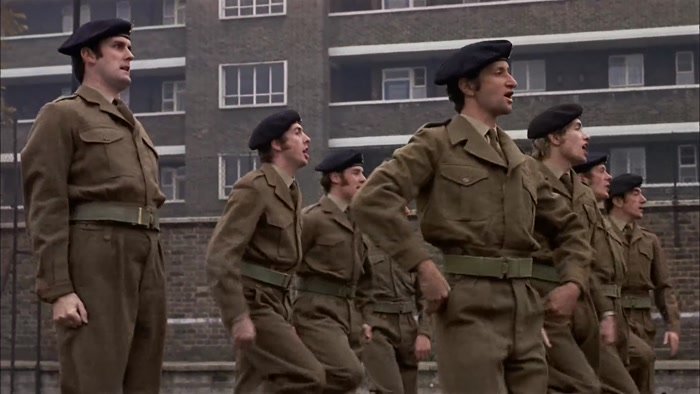 THE MAID IS JUST MINCE IN THAT JOLLY COLOUR, SERGEANT. 