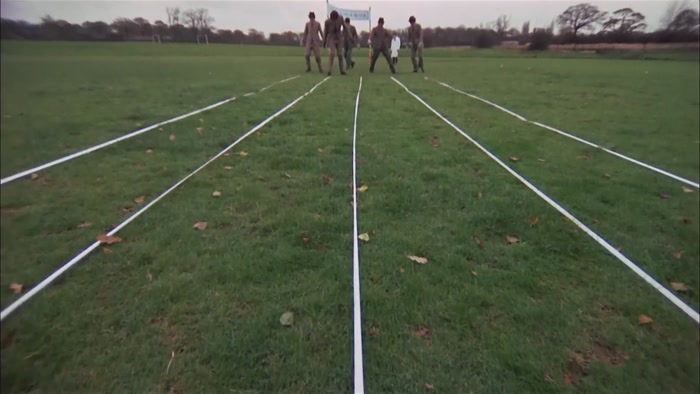 INTO THE FIRST EVENT WHICH IS, WALKING ALONG A STRAIGHT LINE. 