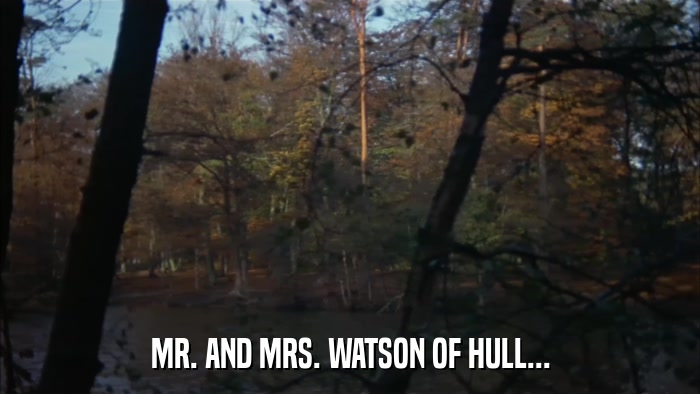 MR. AND MRS. WATSON OF HULL...  