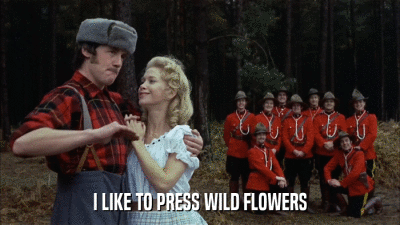 I LIKE TO PRESS WILD FLOWERS  