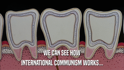 WE CAN SEE HOW INTERNATIONAL COMMUNISM WORKS... 