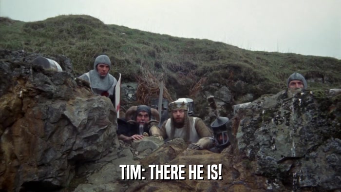 TIM: THERE HE IS!  