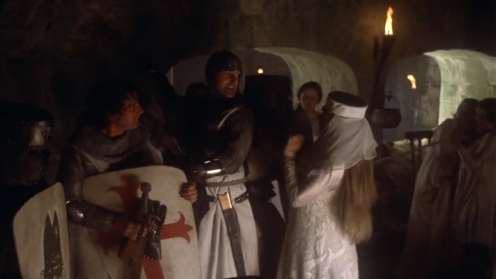 SILENCE, FOUL TEMPTRESS!  