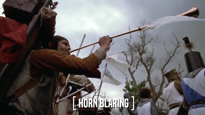 [ HORN BLARING ]  