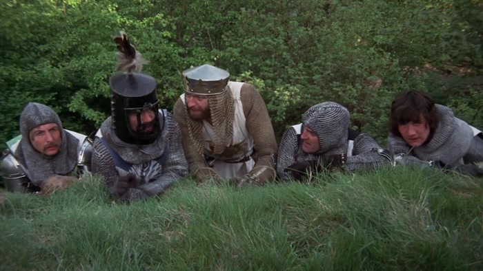WELL, NOW, LANCELOT, GALAHAD, AND I WAIT UNTIL NIGHTFALL, 