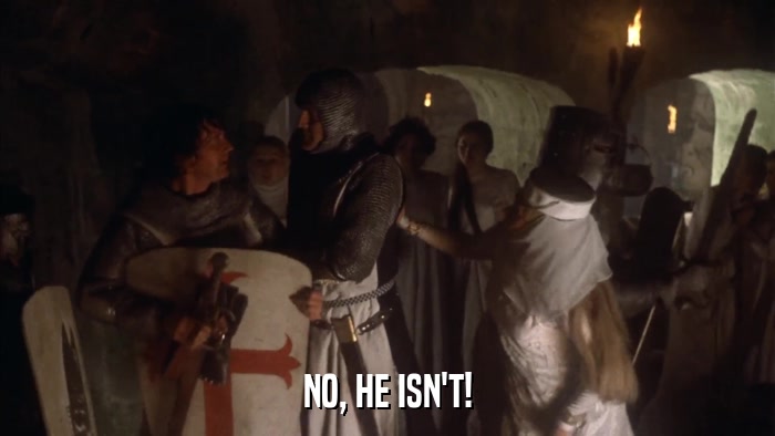 NO, HE ISN'T!  