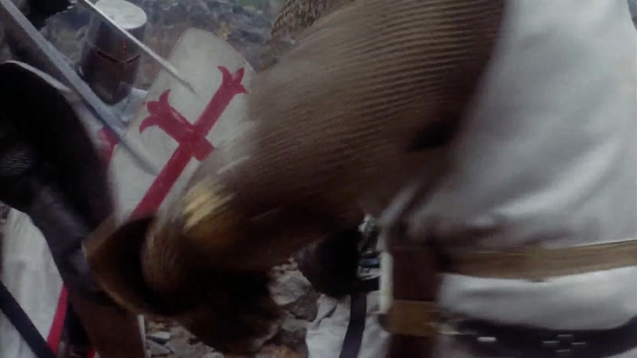 [ KNIGHTS SHOUTING ]  