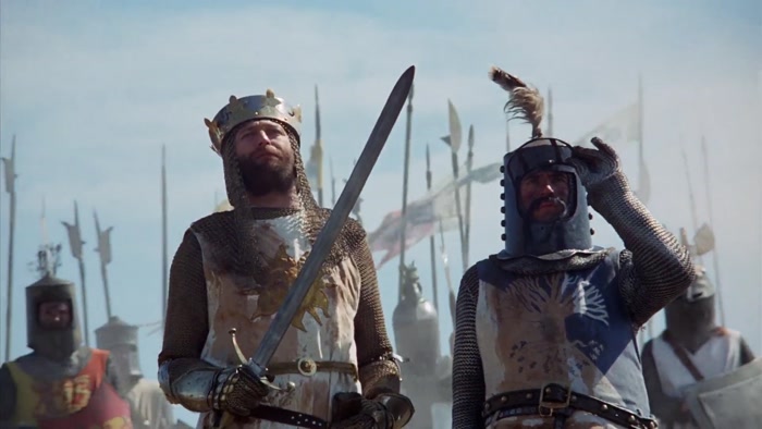 TODAY THE BLOOD OF MANY A VALIANT KNIGHT SHALL BE AVENGED. 
