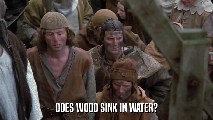 DOES WOOD SINK IN WATER?  