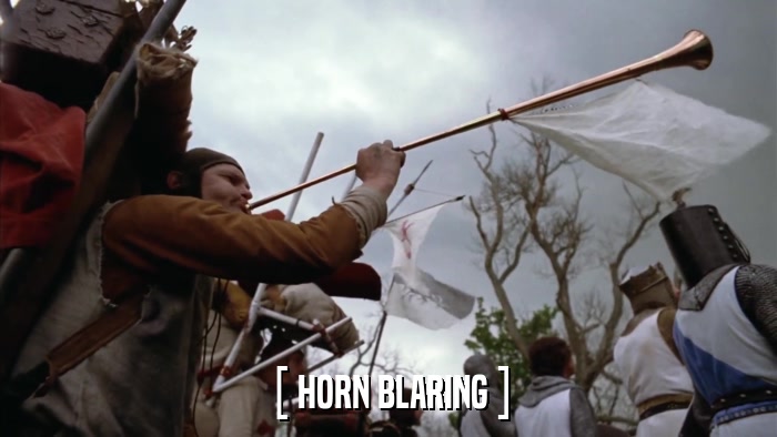 [ HORN BLARING ]  