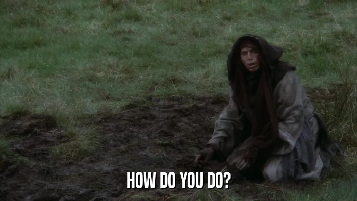 HOW DO YOU DO?  