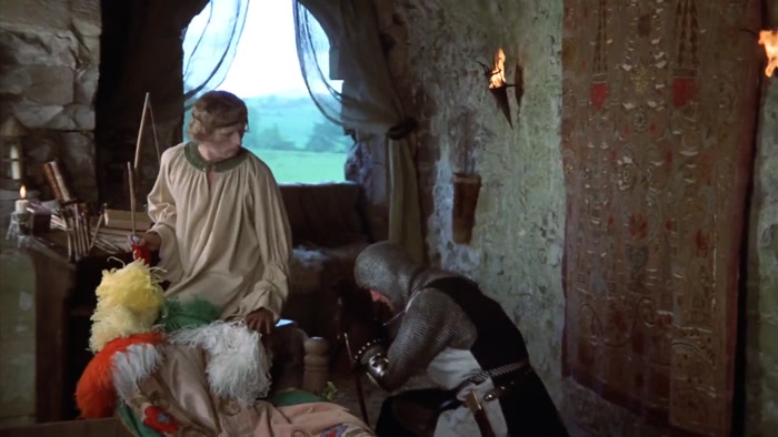 FAIR ONE, BEHOLD YOUR HUMBLE SERVANT, SIR LANCELOT OF CAMELOT. 