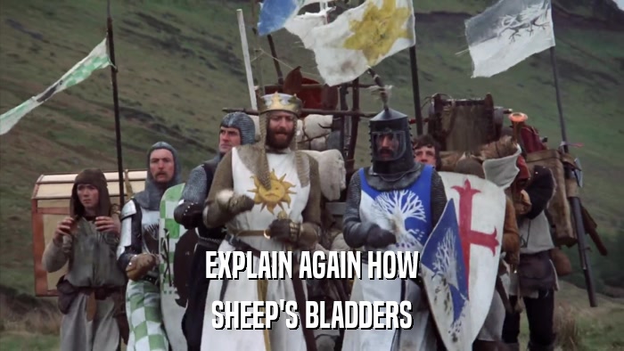 EXPLAIN AGAIN HOW SHEEP'S BLADDERS 