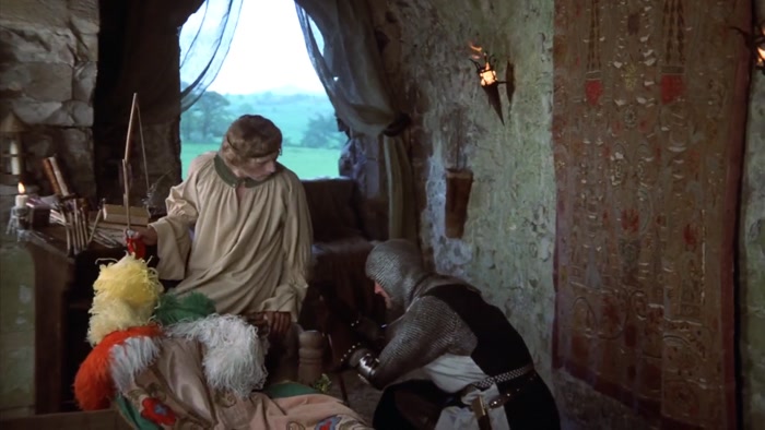 FAIR ONE, BEHOLD YOUR HUMBLE SERVANT, SIR LANCELOT OF CAMELOT. 