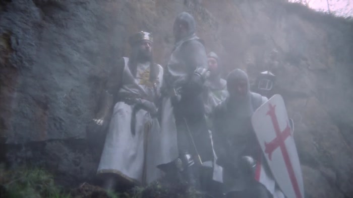 GOOD LUCK, BRAVE SIR LANCELOT. GOD BE WITH YOU. 