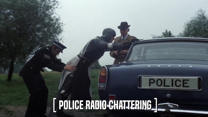 [ POLICE RADIO CHATTERING ]  