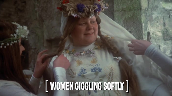 [ WOMEN GIGGLING SOFTLY ]  