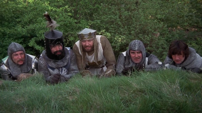 WELL, NOW, LANCELOT, GALAHAD, AND I WAIT UNTIL NIGHTFALL, 