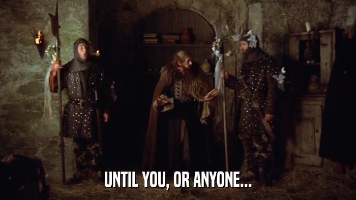 UNTIL YOU, OR ANYONE...  