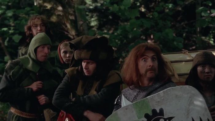 [ STAMMERING ] JUST TO PASS THROUGH, GOOD SIR KNIGHT. 