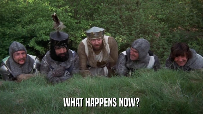 WHAT HAPPENS NOW?  