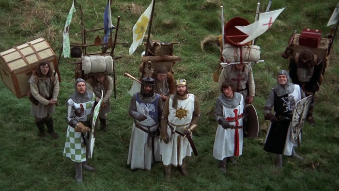 HE CAN JOIN US IN OUR QUEST FOR THE HOLY GRAIL. 