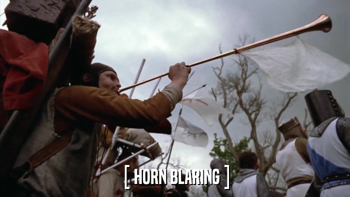 [ HORN BLARING ]  
