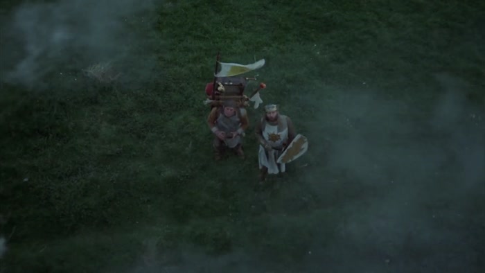 IT IS I, ARTHUR, SON OF UTHER PENDRAGON, FROM THE CASTLE OF CAMELOT. 