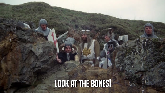 LOOK AT THE BONES!  