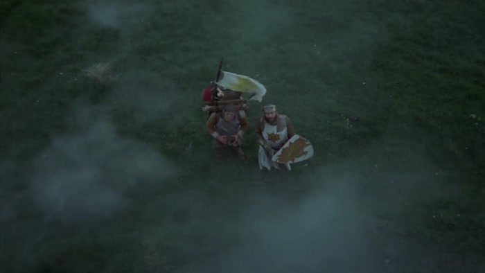 IT IS I, ARTHUR, SON OF UTHER PENDRAGON, FROM THE CASTLE OF CAMELOT. 