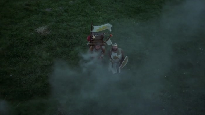 IT IS I, ARTHUR, SON OF UTHER PENDRAGON, FROM THE CASTLE OF CAMELOT. 