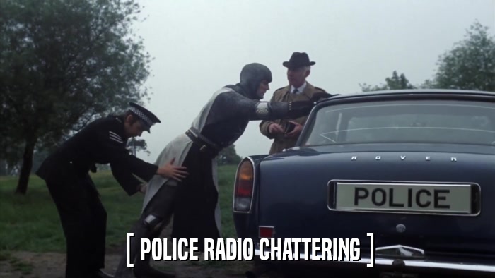 [ POLICE RADIO CHATTERING ]  