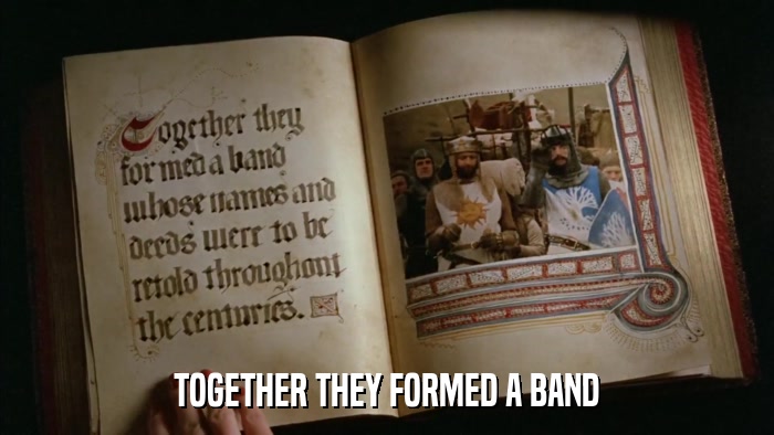 TOGETHER THEY FORMED A BAND  