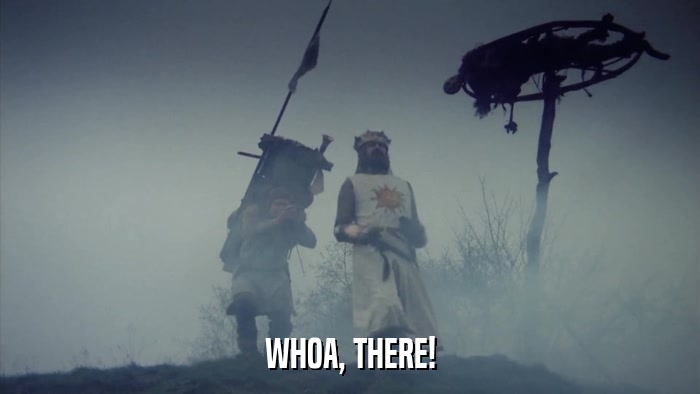 WHOA, THERE!  