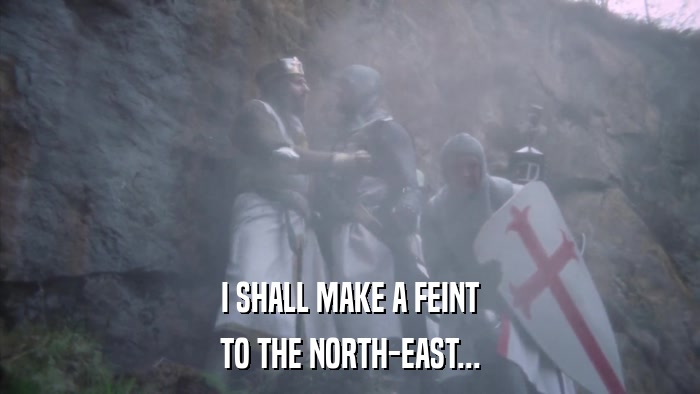 I SHALL MAKE A FEINT TO THE NORTH-EAST... 