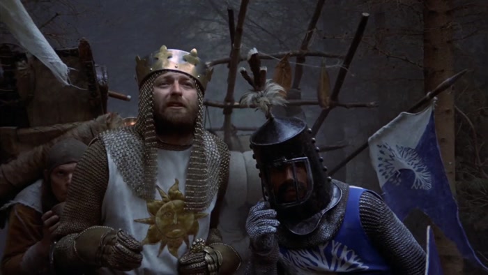 KNIGHTS OF NI, YOU ARE JUST AND FAIR. 