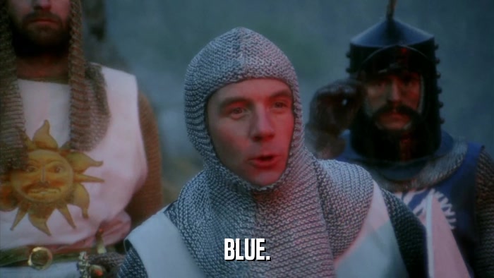 BLUE.  