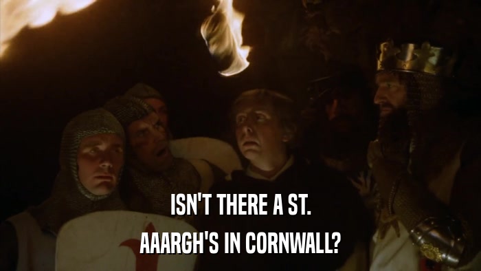 ISN'T THERE A ST. AAARGH'S IN CORNWALL? 