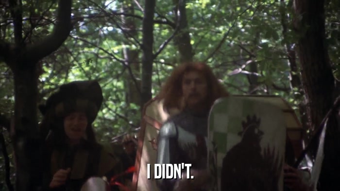 I DIDN'T.  