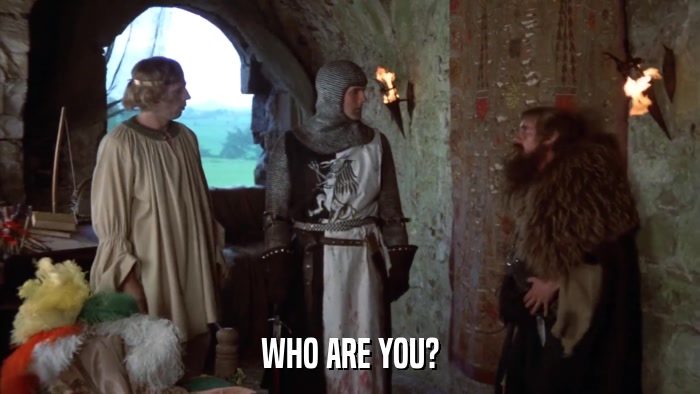 WHO ARE YOU?  