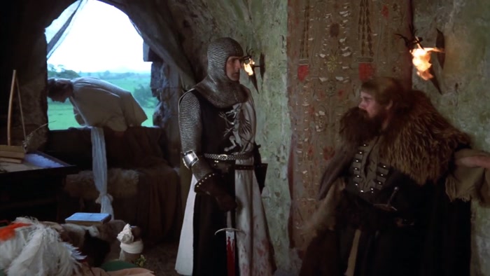 DIDN'T MEAN TO? YOU PUT YOUR SWORD THROUGH HIS HEAD! 