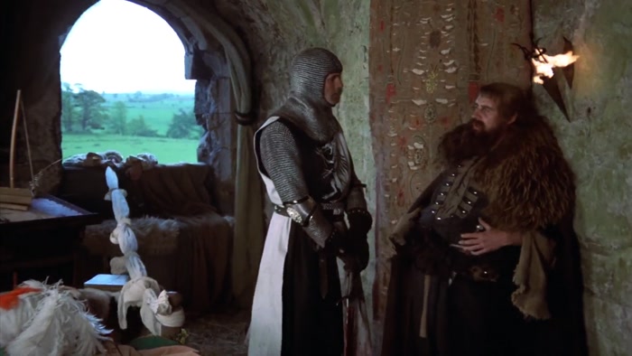 I'M A KNIGHT OF KING ARTHUR, SIR. 